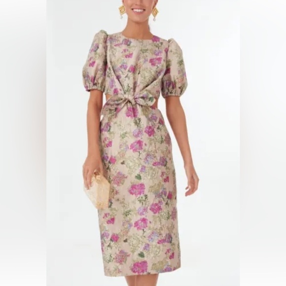 TUCKERNUCK Duchess Gracen cut out short sleeve tie Dress